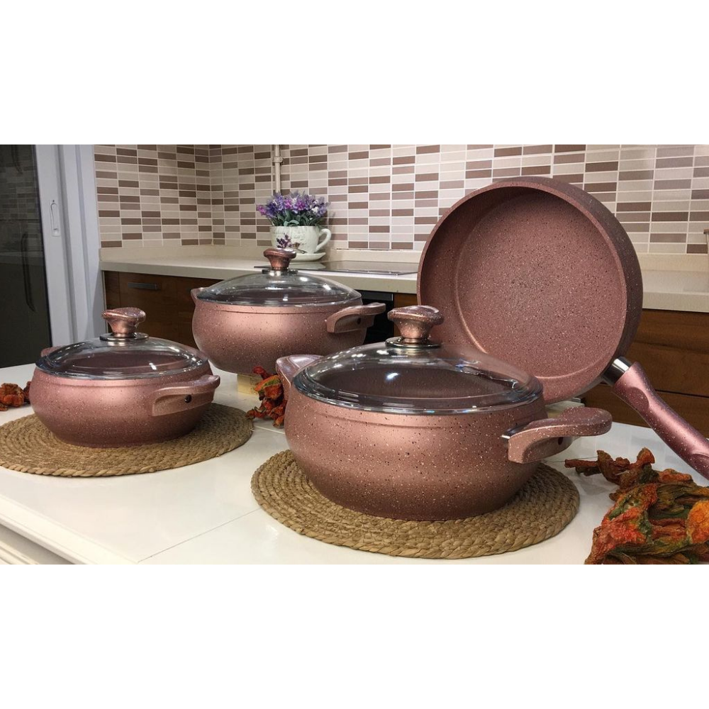 Turkish Made Granite Fireproof Pot Set