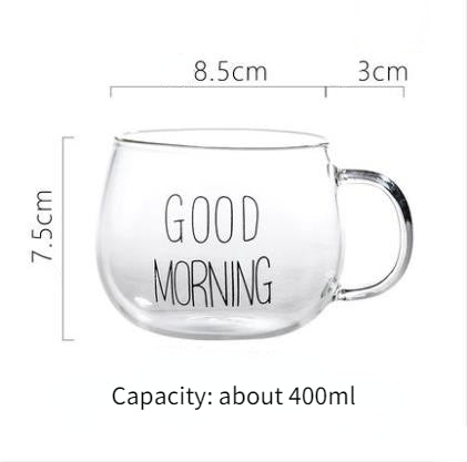 Creative Glass Coffee Drinking Mug
