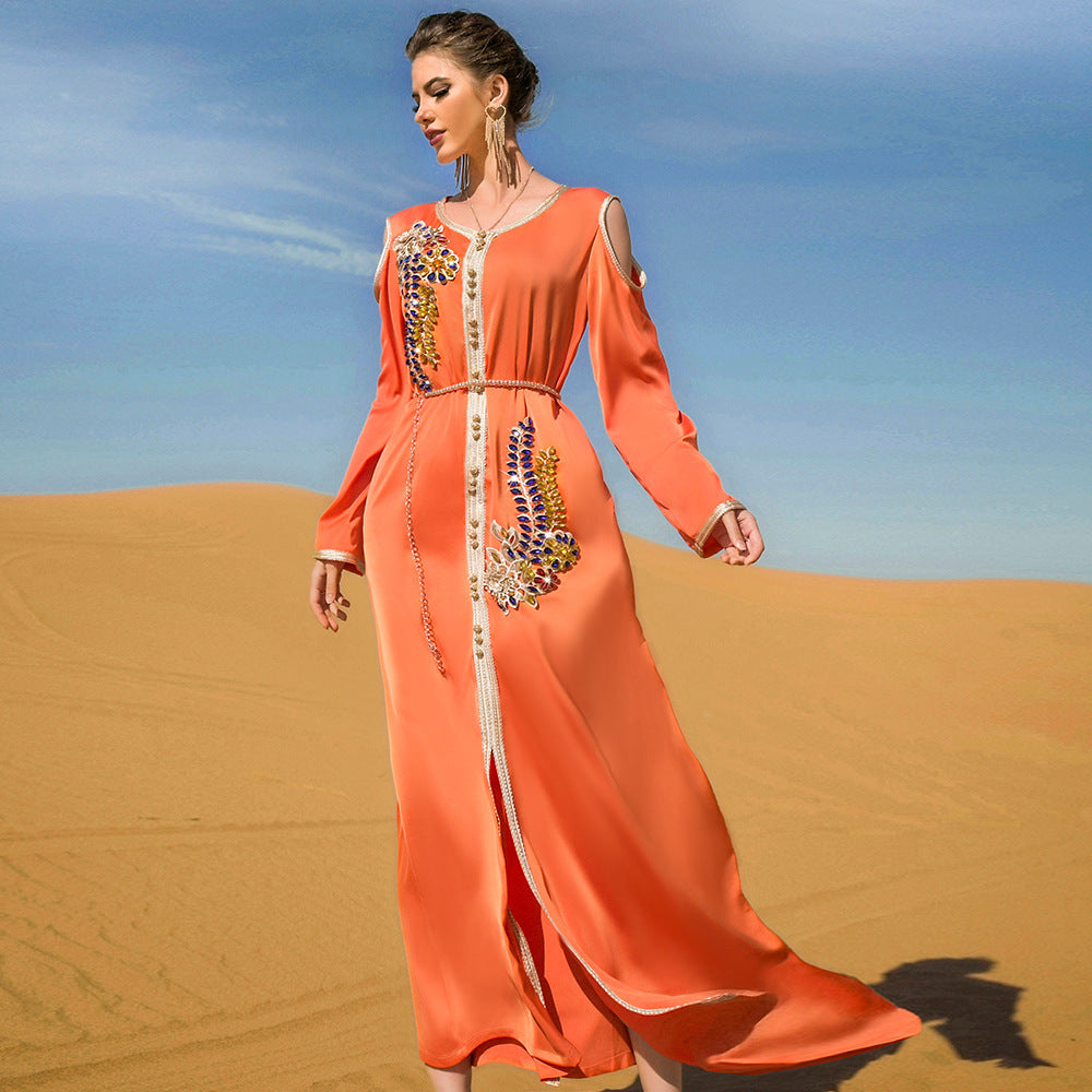 Evening Dresses/Satin Abaya