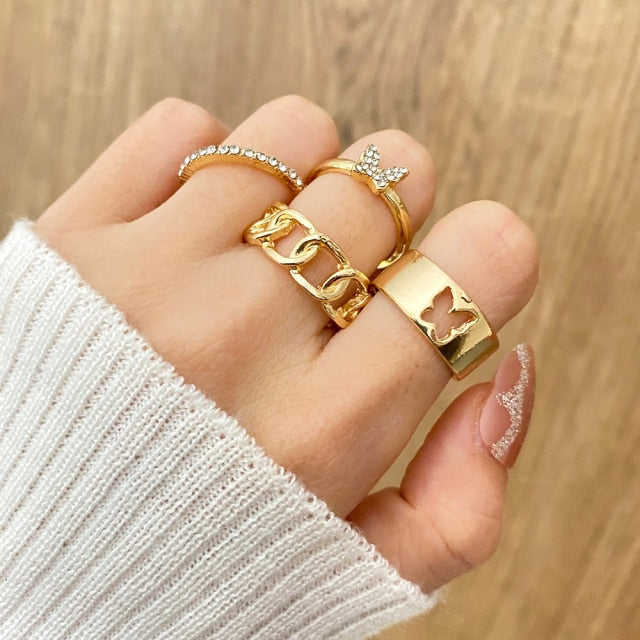 Set di anelli in oro
