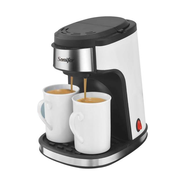 American Drip Coffee Maker Machine Double Cup