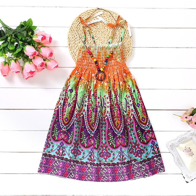 Summer Girls Floral Dress