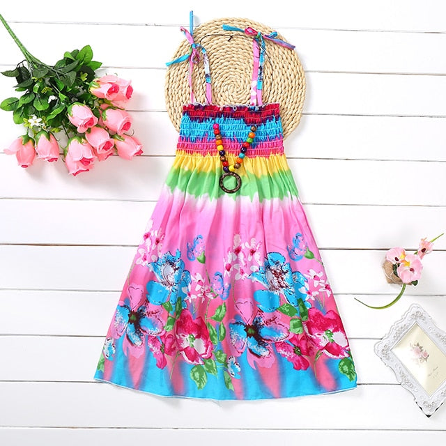 Summer Girls Floral Dress