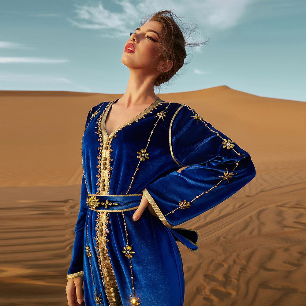 Moroccan Kaftan velvet Abaya