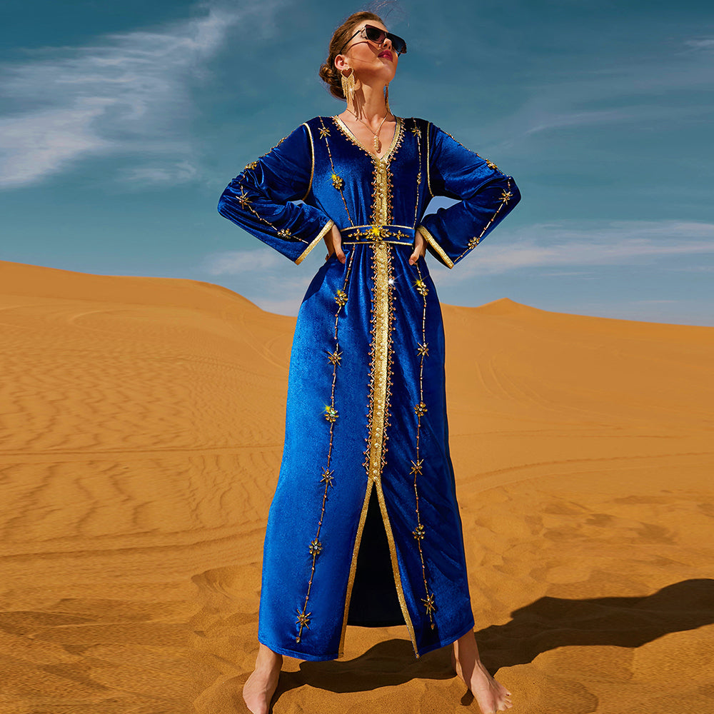 Moroccan Kaftan velvet Abaya