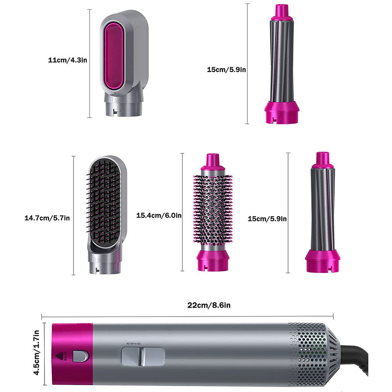 Hair Straightener Brush 5 In 1