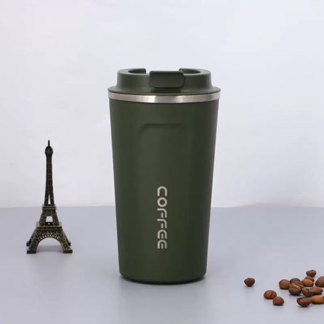 Thermos Flask Double Wall Stainless Steel Coffee Mug