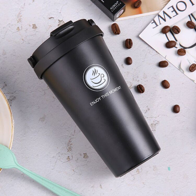 Thermos Flask Double Wall Stainless Steel Coffee Mug