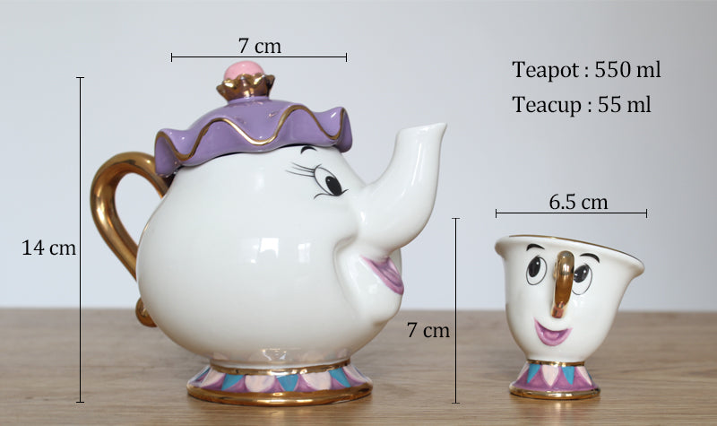 Beauty And The Beast Tea Set Mrs Potts Cup Set