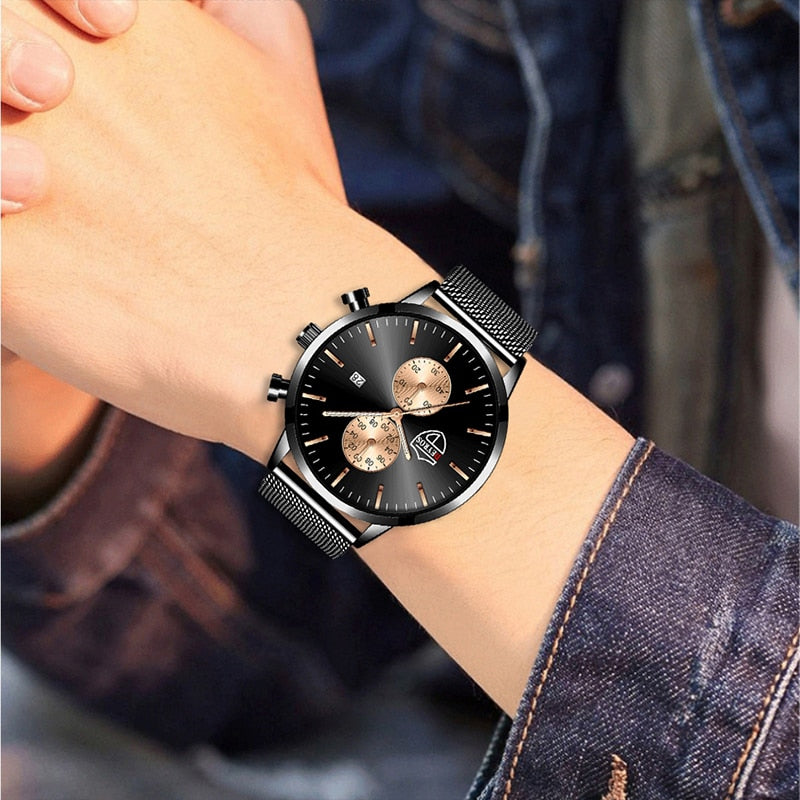 Luxe roestvrij stalen horloge