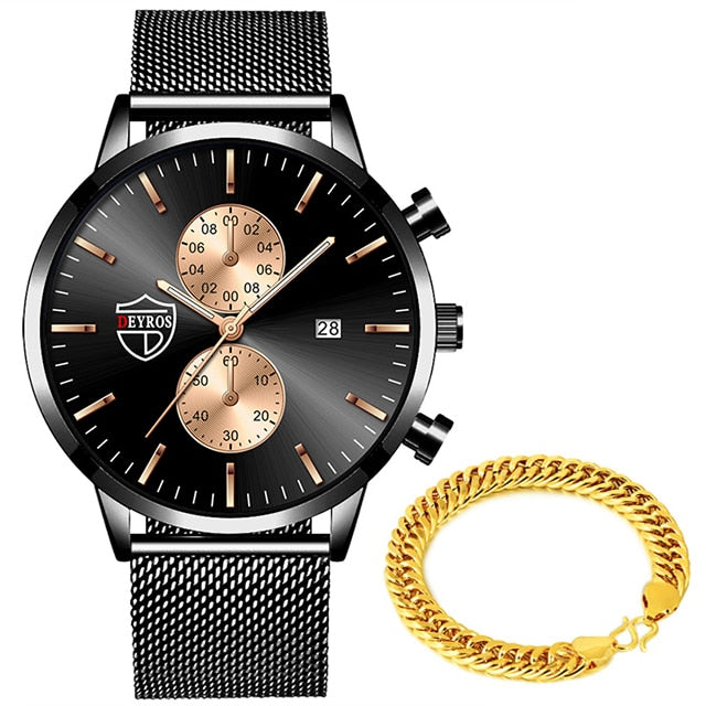 Luxe roestvrij stalen horloge