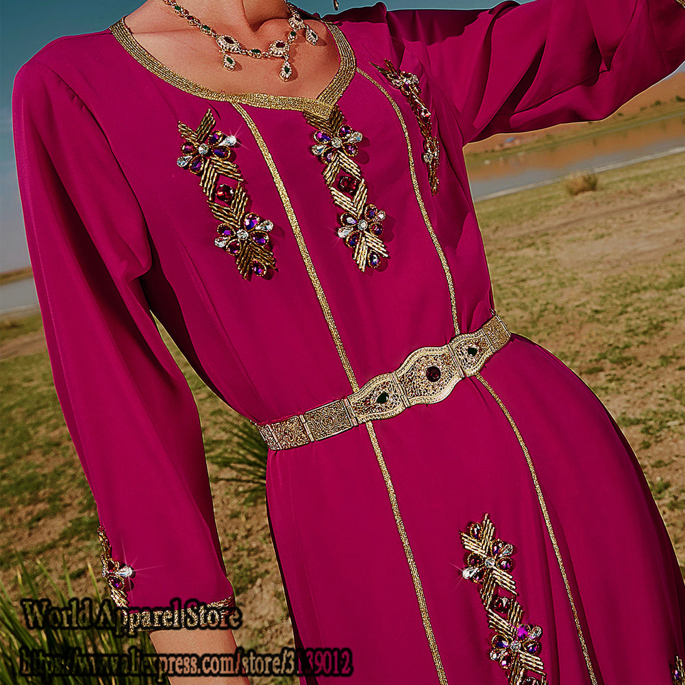 Evening Dresses/Satin Abaya