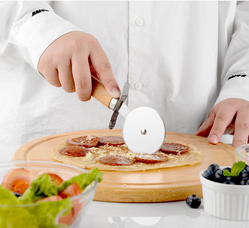 Stainless Steel Baking Set Pizza Cutter Egg Beater Suit Cheese Knife Planer.