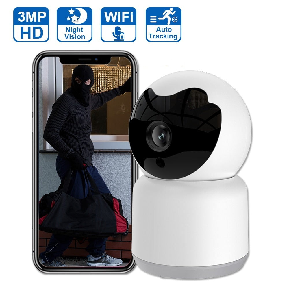 Caméra IP 3MP Caméra de surveillance vidéo Wifi