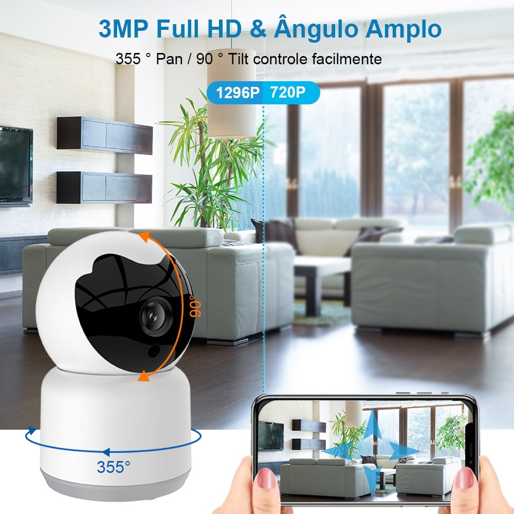 Caméra IP 3MP Caméra de surveillance vidéo Wifi