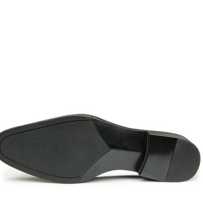 جلد أسود بني أحذية تجارية رسمية