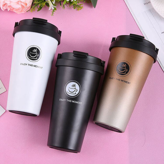 Thermos Flask Double Wall Stainless Steel Coffee Mug