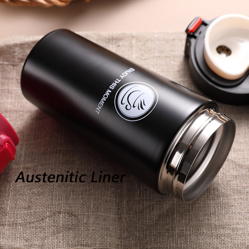 Thermos Flask Double Wall Stainless Steel Coffee Mug