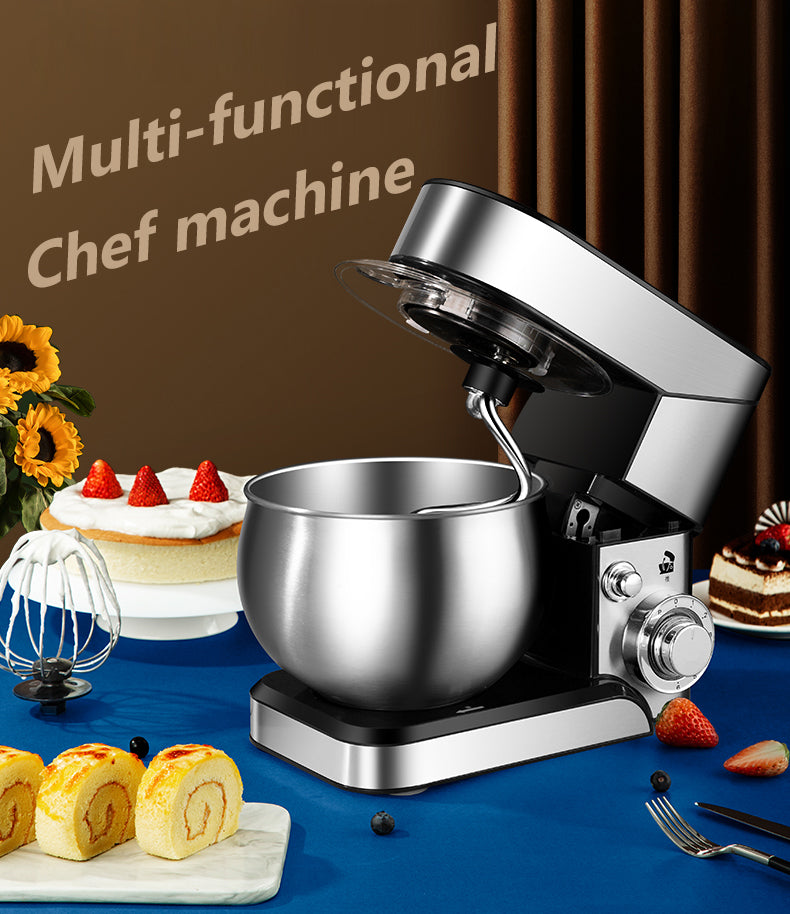 Electric Stand Food Mixer Stainless Steel 1200W
