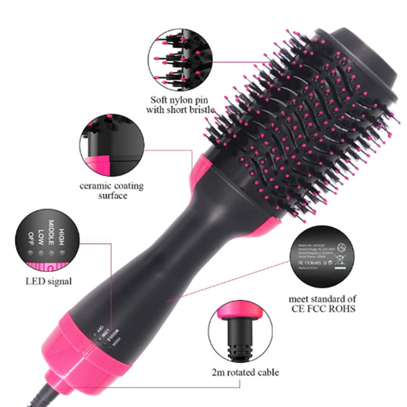 Brosse lissante pour sèche-cheveux