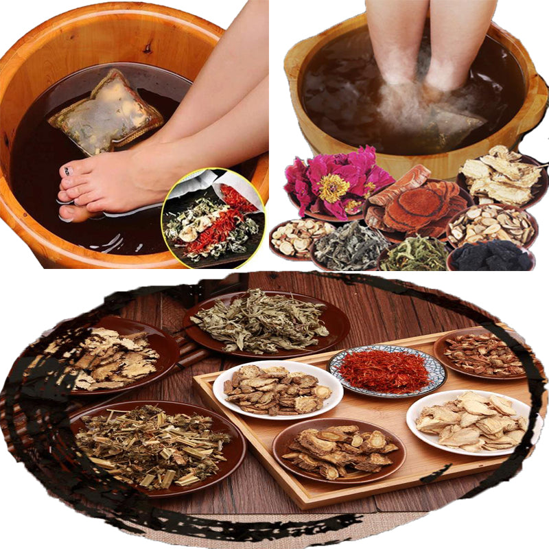 Foot bath bag wormwood saffron ginger bath powder for body health