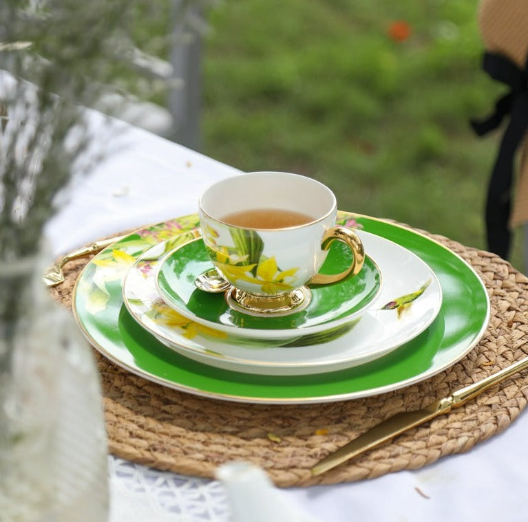 British Orchid Wizard of Oz Tea Set Bone China Teacup Set