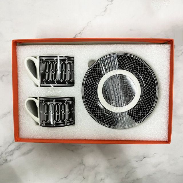 Luxury British Retro Cups Saucer Spoon Set