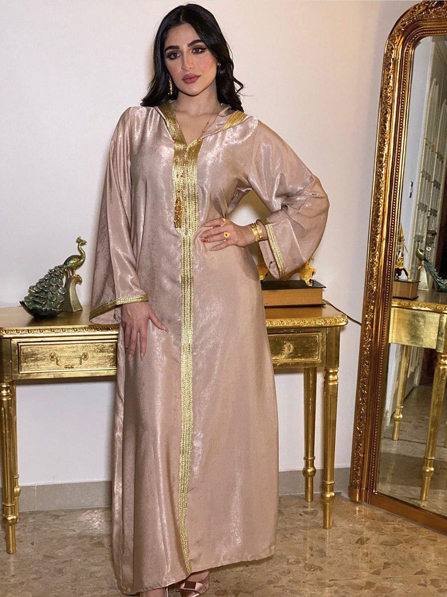 Moroccan Kaftan Hooded Abaya