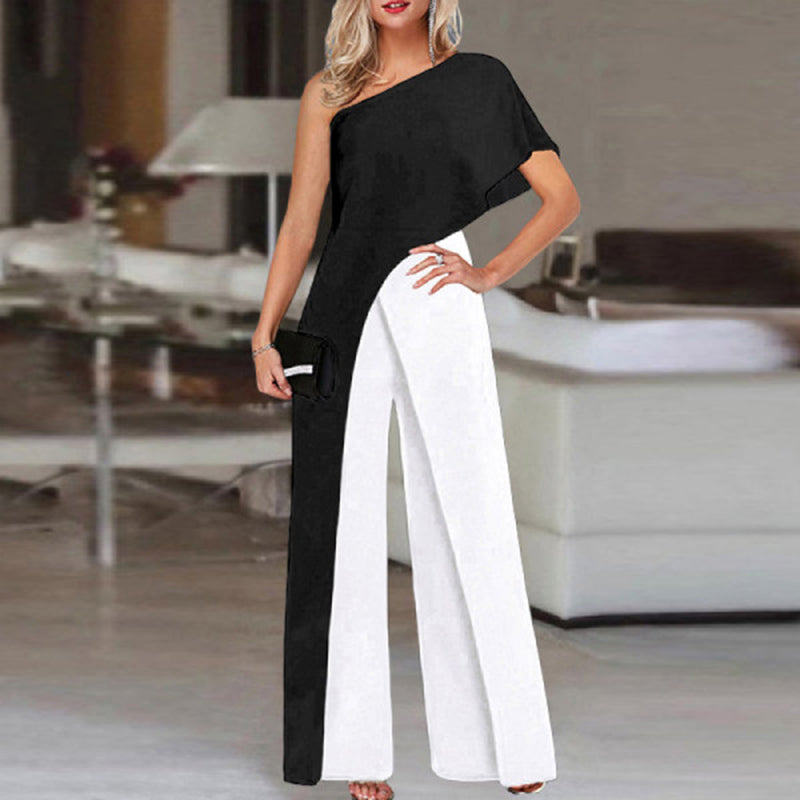 Off Shoulder Casual Jumpsuit